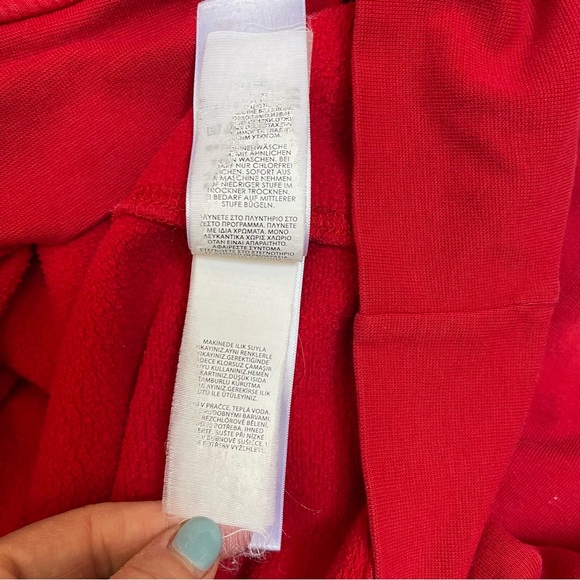 Polo Ralph Lauren Big Pony #3 Patch Edition Red Embroidered Hoodie Sweatshirt L - Picture 9 of 12